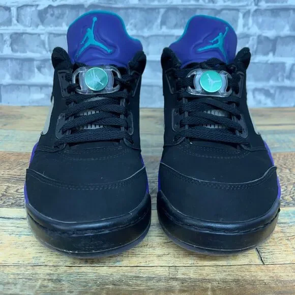 Nike Jordan 5 Retro Low Golf Shoes Black Grape‎ Purple CU4523-001 Mens Size 6